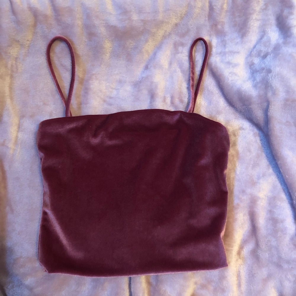 Velvet Crop Top